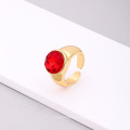 Shangjie oem anillo anillo de cristal de vidrio de cobre